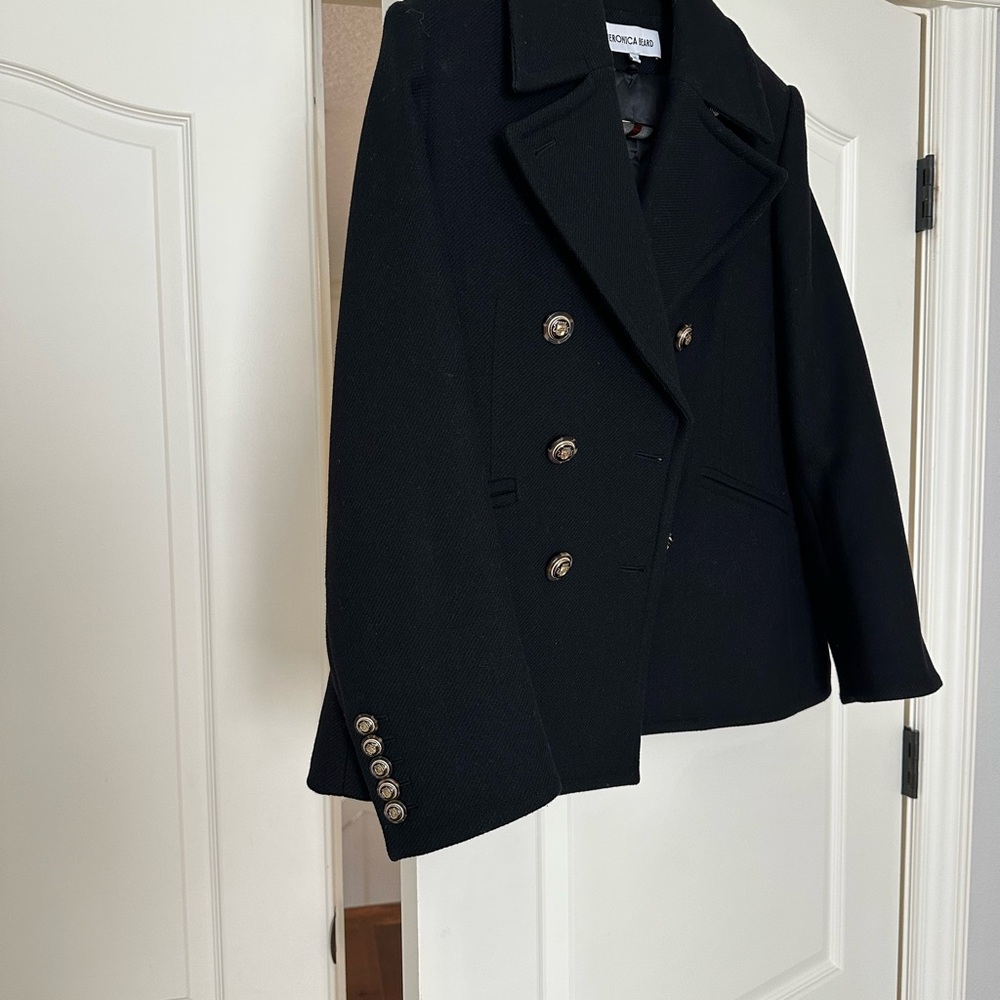 Veronica Beard Black Double-Breasted Blazer